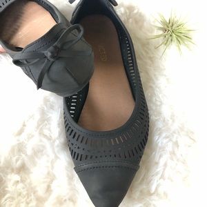 Restricted Gunmetal Gray Flats